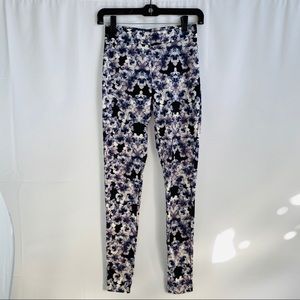 H&M floral Cotton Spandex Floral Leggings Size XS